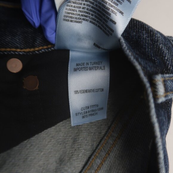 Agolde 90s Pinch High Rise Straight Jeans in Pendulum Size 26 - Picture 10 of 14